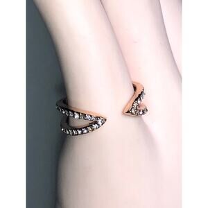 CHLOE + ISABEL sparkling rose open ring-R018
